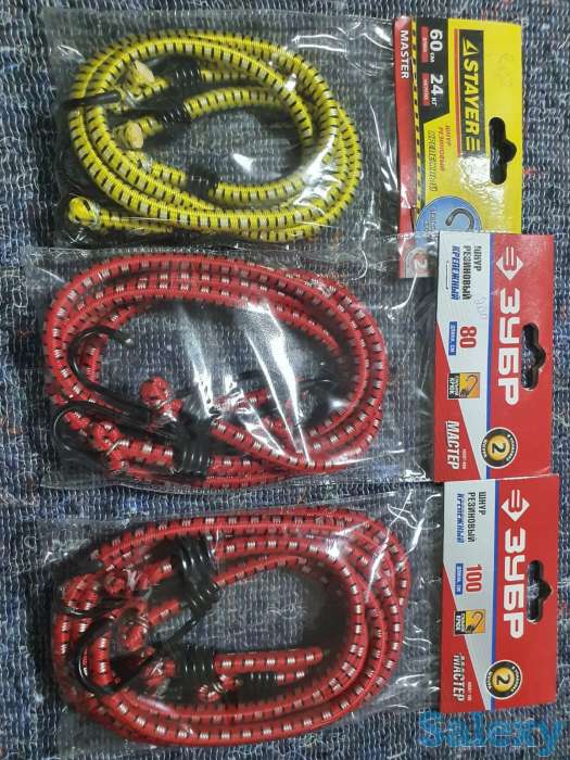 Шнур STAYER MASTER резиновый крепежный со стальными крюками 80 и 100см, фотография 4