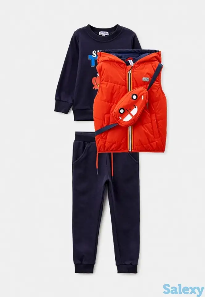 Костюм спортивный, жилет утепленный и сумка playtoday, фотография 1