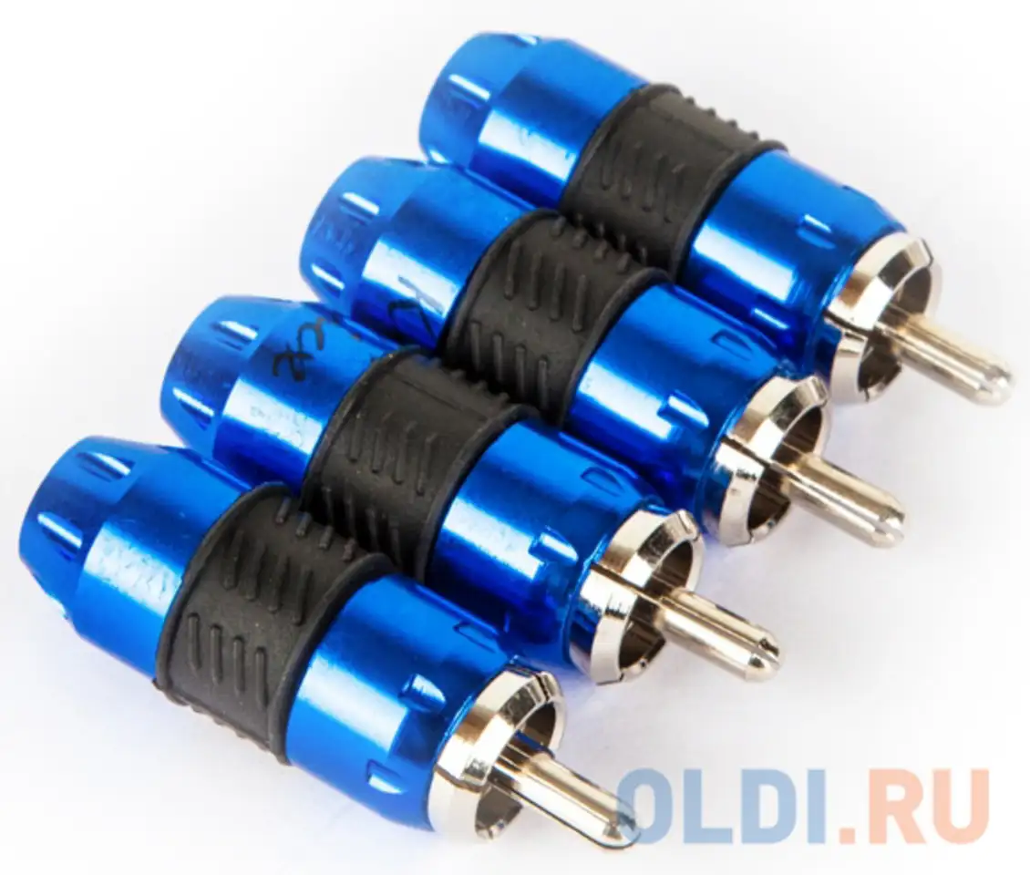 Коннектор kicx rca-4bl 4шт, фотография 1