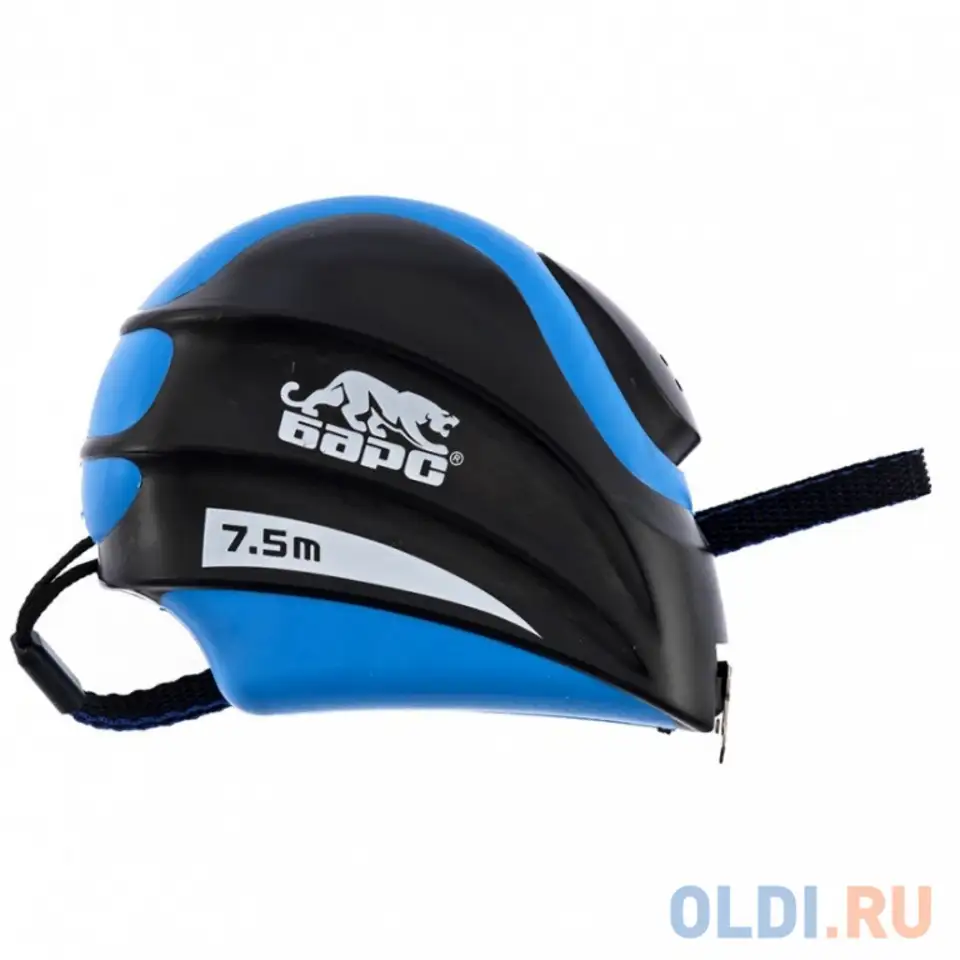 Рулетка полимер, 7,5 м х 25 мм, автоматическая фиксация, эргономичная форма//, фотография 1