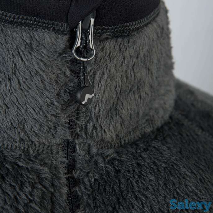 Куртка флисовая спортивная теплая сивера скарлат 2.0 порох/черная, фотография 3