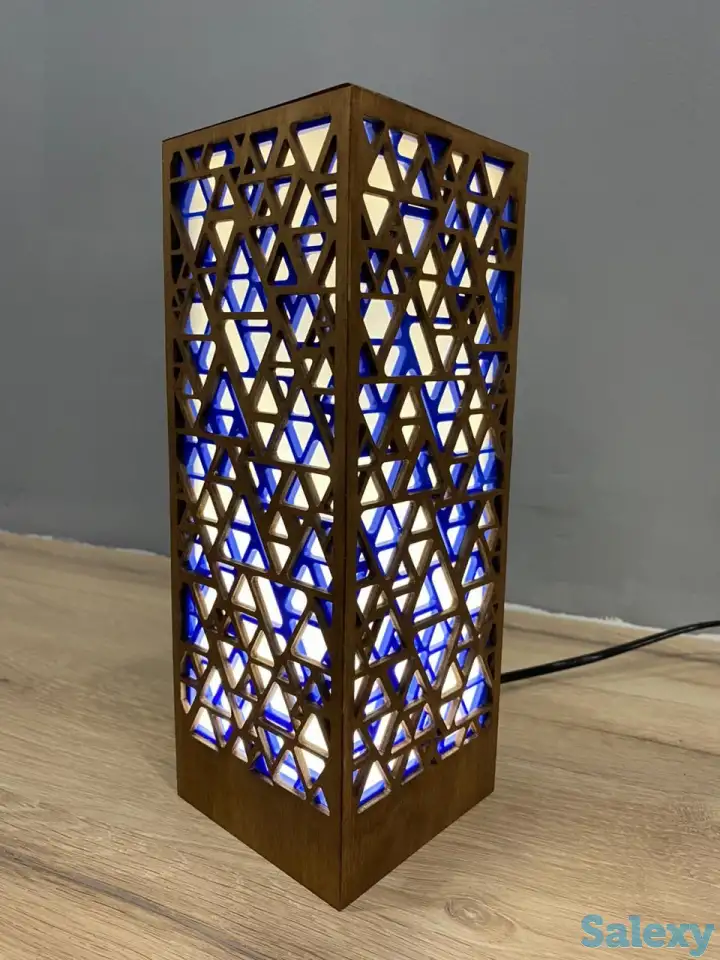 Голубой Интерьерный светильник-ночник, фотография 1