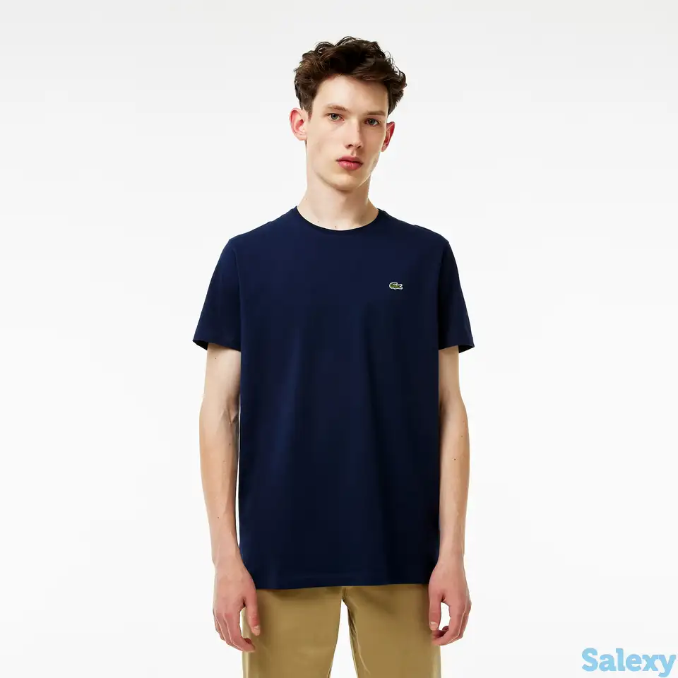 Мужская  футболка lacoste с круглым вырезом, фотография 1