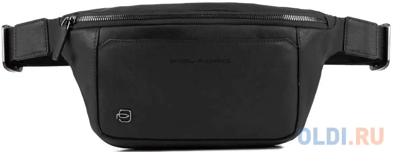 Сумка на пояс piquadro black square ca2174b3/n черный натур.кожа, фотография 1