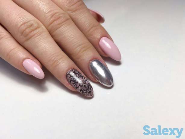 Акция!Маникюр с гелем,дизайно от 1800тг, наращивание ногтей от 3500тг., фотография 1