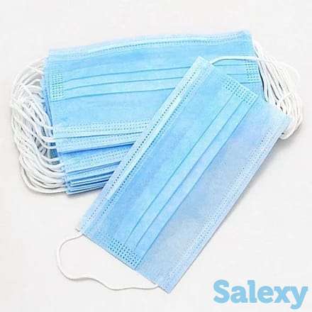 медицинские трехслойные маски, фотография 1