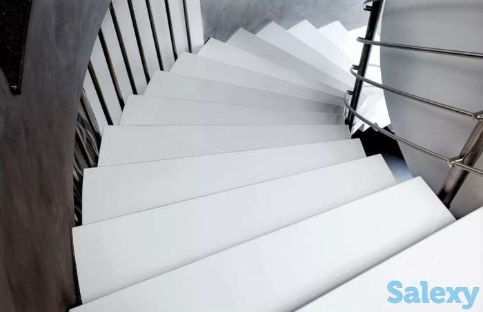 Ступени из искусственного камня, кварцевого агломерата, фотография 1