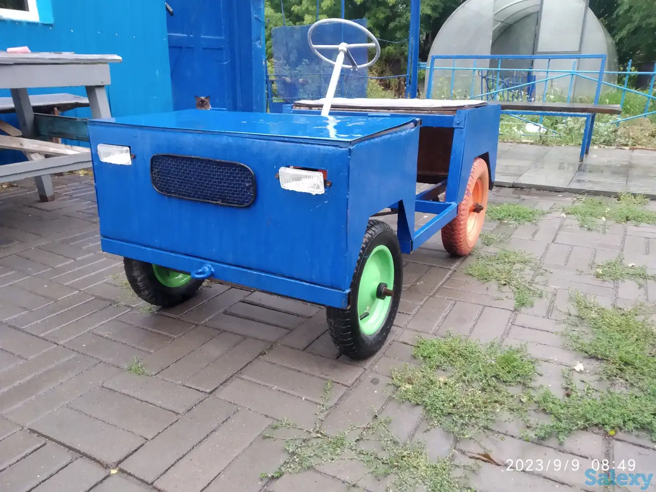 Продам самодельную педальную машинку для детей, фотография 3