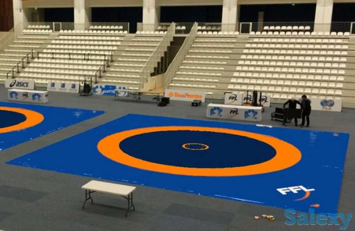 Борцовский ковер 12х12 м (с матами НПЭ 50мм) новый стандарт, фотография 1