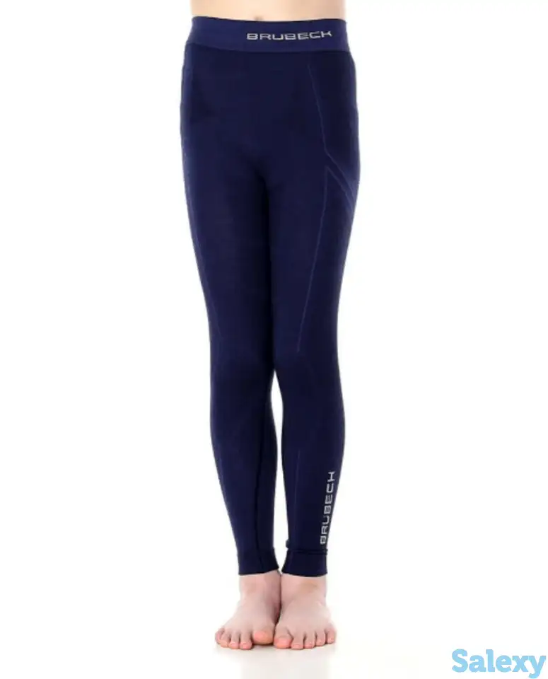 Термобрюки brubeck men active wool junior blue, фотография 1
