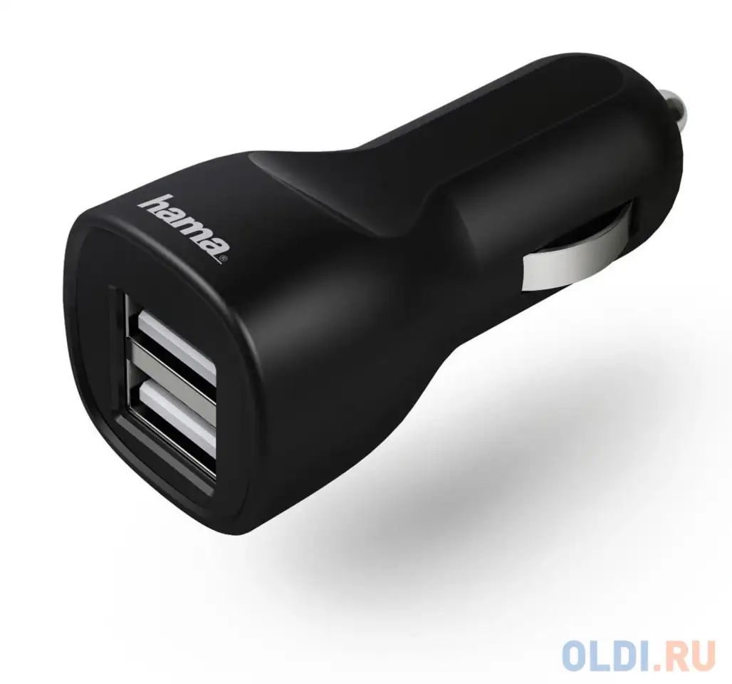 Автомобильное зарядное устройство hama h-1401660 1.2a черный, фотография 1