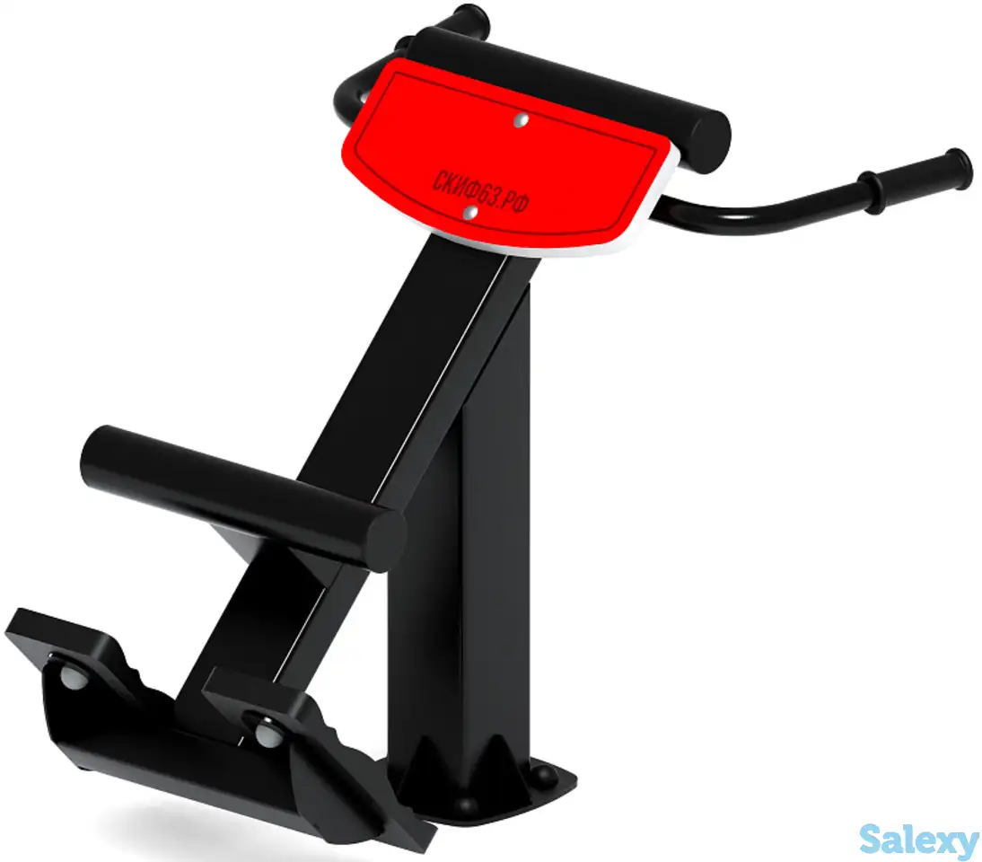Гиперэкстензия (красный) - уличный тренажер - ст 003-11, фотография 1