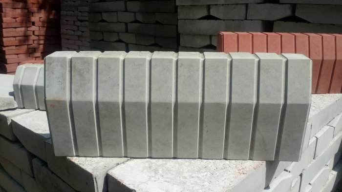 Поребрик садовый серый (большой), фотография 1