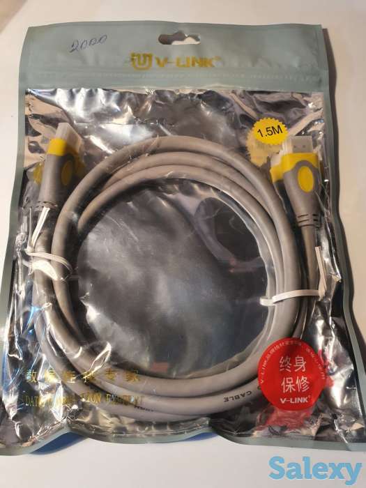 Кабель шнур High speed HDMI-HDMI Premium series толстый провод 1,5м, фотография 6