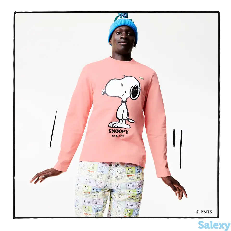 Мужская футболка lacoste  x peanuts, фотография 1