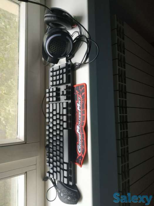 Игровой набор(клавиатура, мышь, наушник + коврик), фотография 4