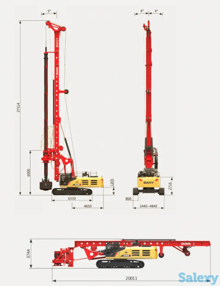 Буровая установка Sany SR360R, фотография 3