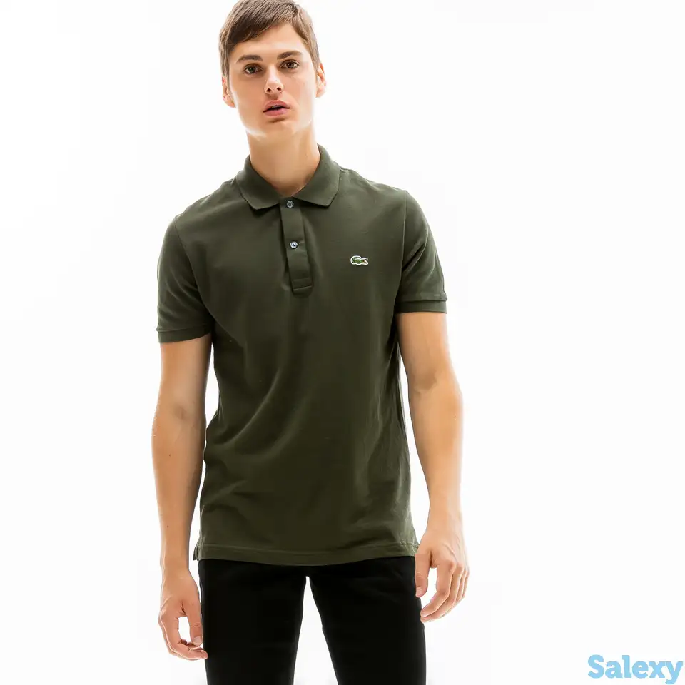 Оригинальное мужское поло lacoste l.12.12 slim fit, фотография 1