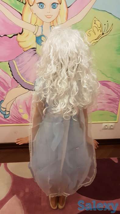 Платье нарядное голубое со стразами, недорого, фотография 4