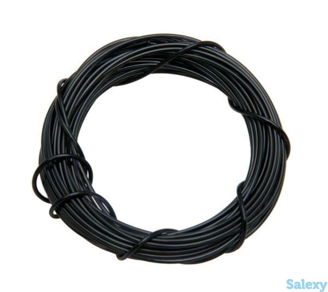 Монолеска черная d1,2 мм х 6м и 2 зажима для лески, scorpena, фотография 1