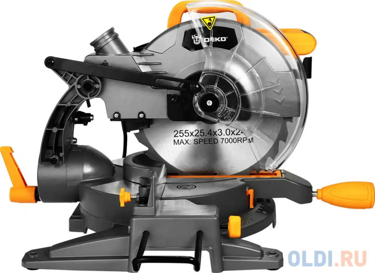 Торцовочная пила deko dkms2000-255 laser 2000вт 75мм, фотография 1