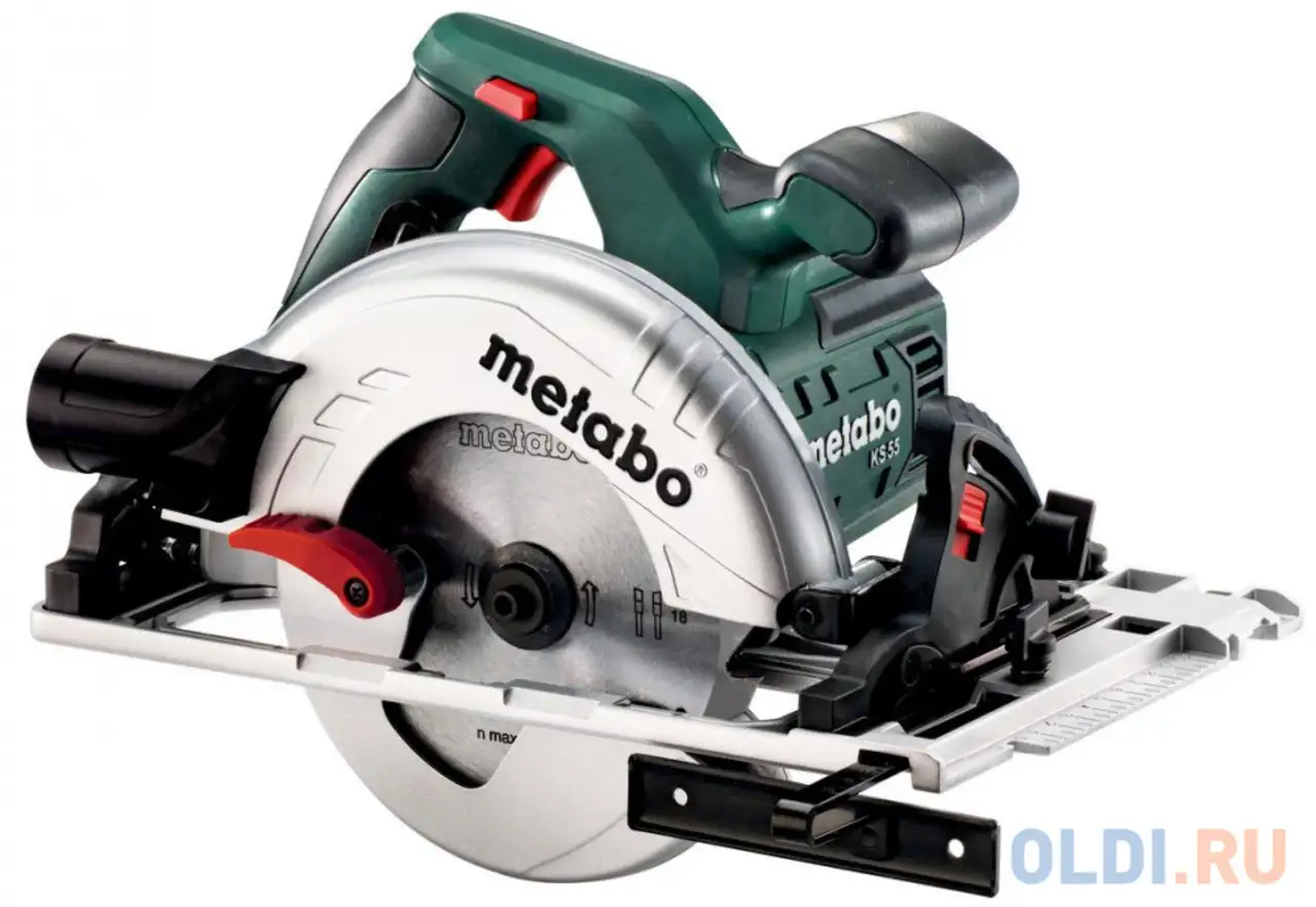 Дисковая пила metabo ks 55 fs 1200 вт 160мм 600955500, фотография 1
