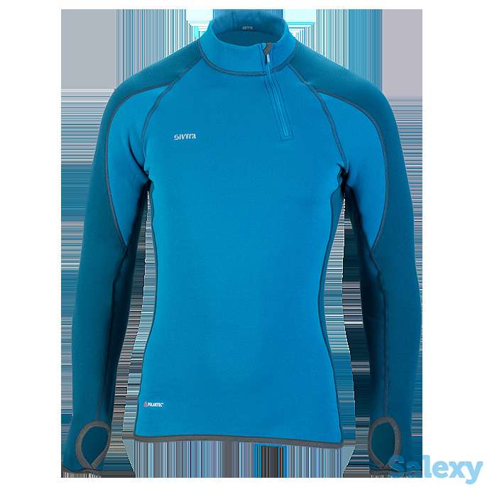 Термобелье майка сивера сноуи вп(м) с воротником и полуперчаткой мужская черная, фотография 6