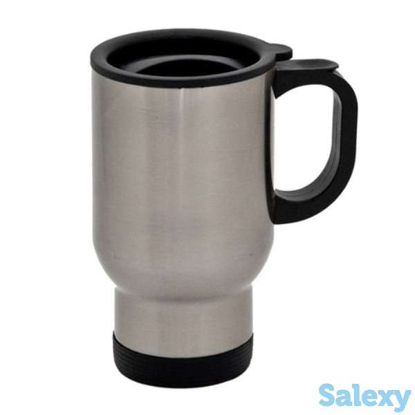 Металлические кружки с крышкой и печатью. Нанесение на металлические кружки с крышкой и печатью., фотография 1