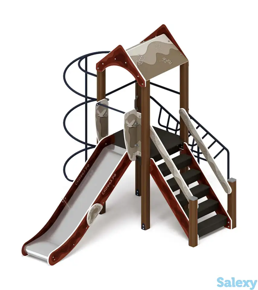 Играйте с нами (алтай) - дик 2.01.1.04-04 - игровой комплекс h=1200, фотография 1