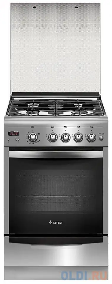 Газовая плита gefest 5100-03 0004 серебристый, фотография 1