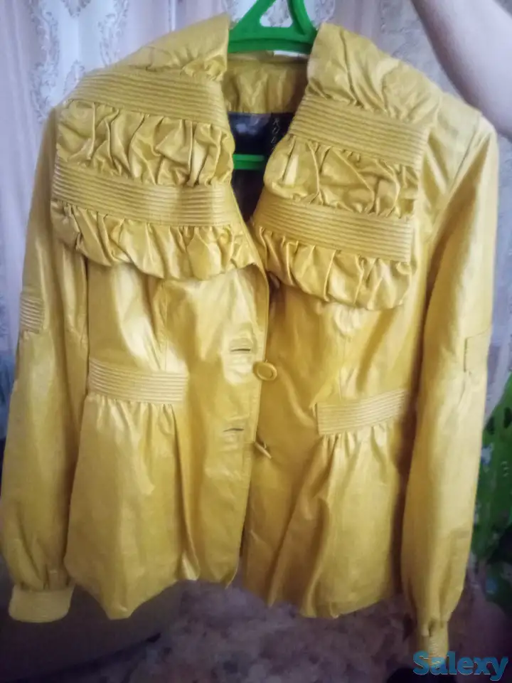 Продам кожаную куртку новая 32000тысячи, фотография 1