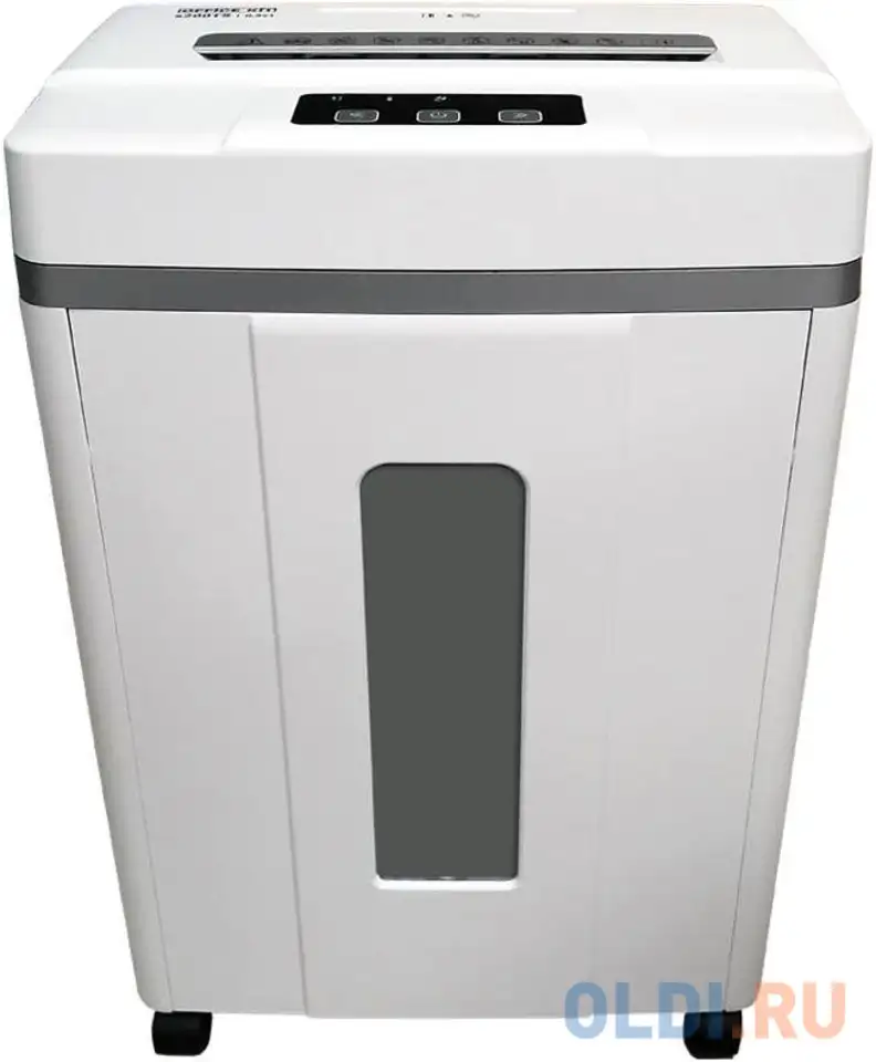 Шредер office kit s200tscd 0,8x2 белый (секр.p-7) фрагменты 6лист. 25лтр. скобы, фотография 1