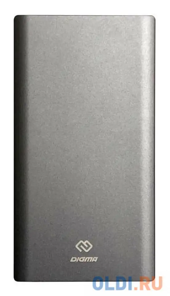 Внешний аккумулятор power bank 30000 мач digma dg-pd-30000-slv серебристый, фотография 1