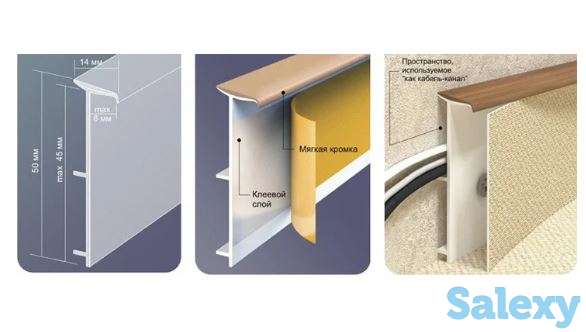 Плинтус для ковровых напольных покрытий TLE 55, пр-во Doellken (Германия), фотография 3