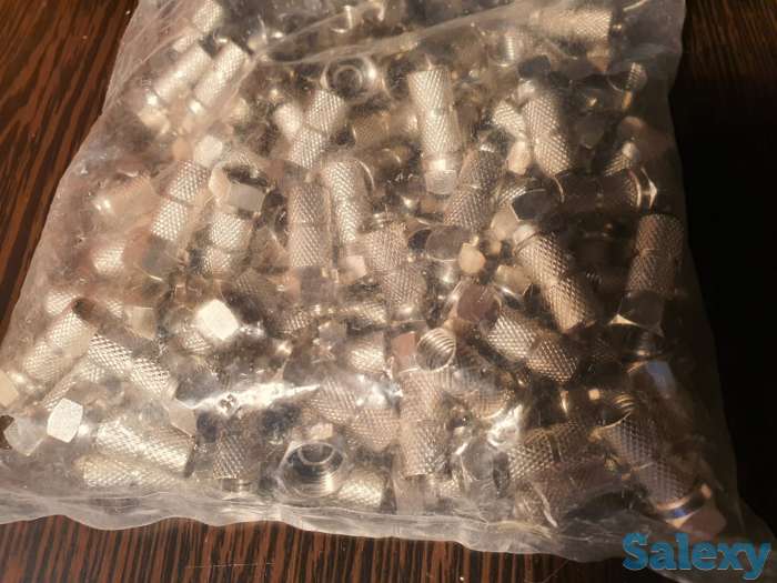 Разъем F соединитель антенный, коннектор, штекер на антенну, фотография 1