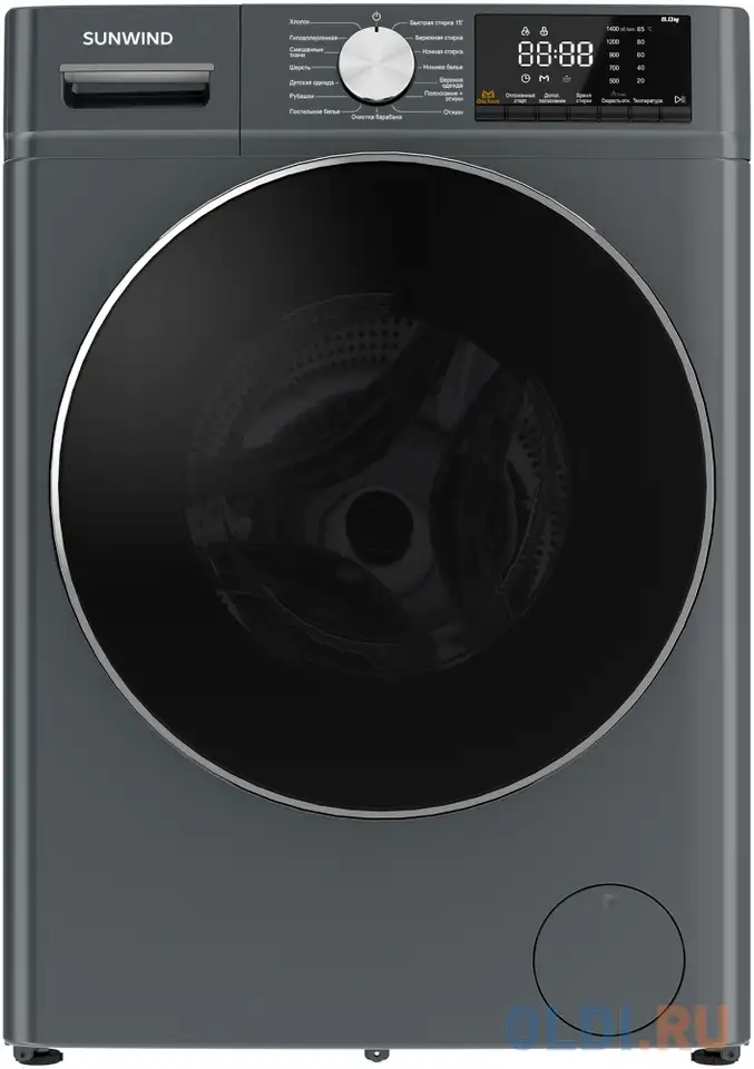 Стиральная машина sunwind swma8407 темно-серый, фотография 2