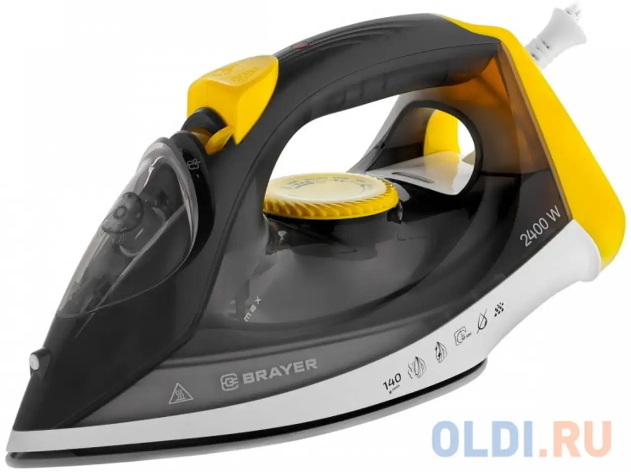 Утюг brayer br4003gy 2400вт серый, фотография 1