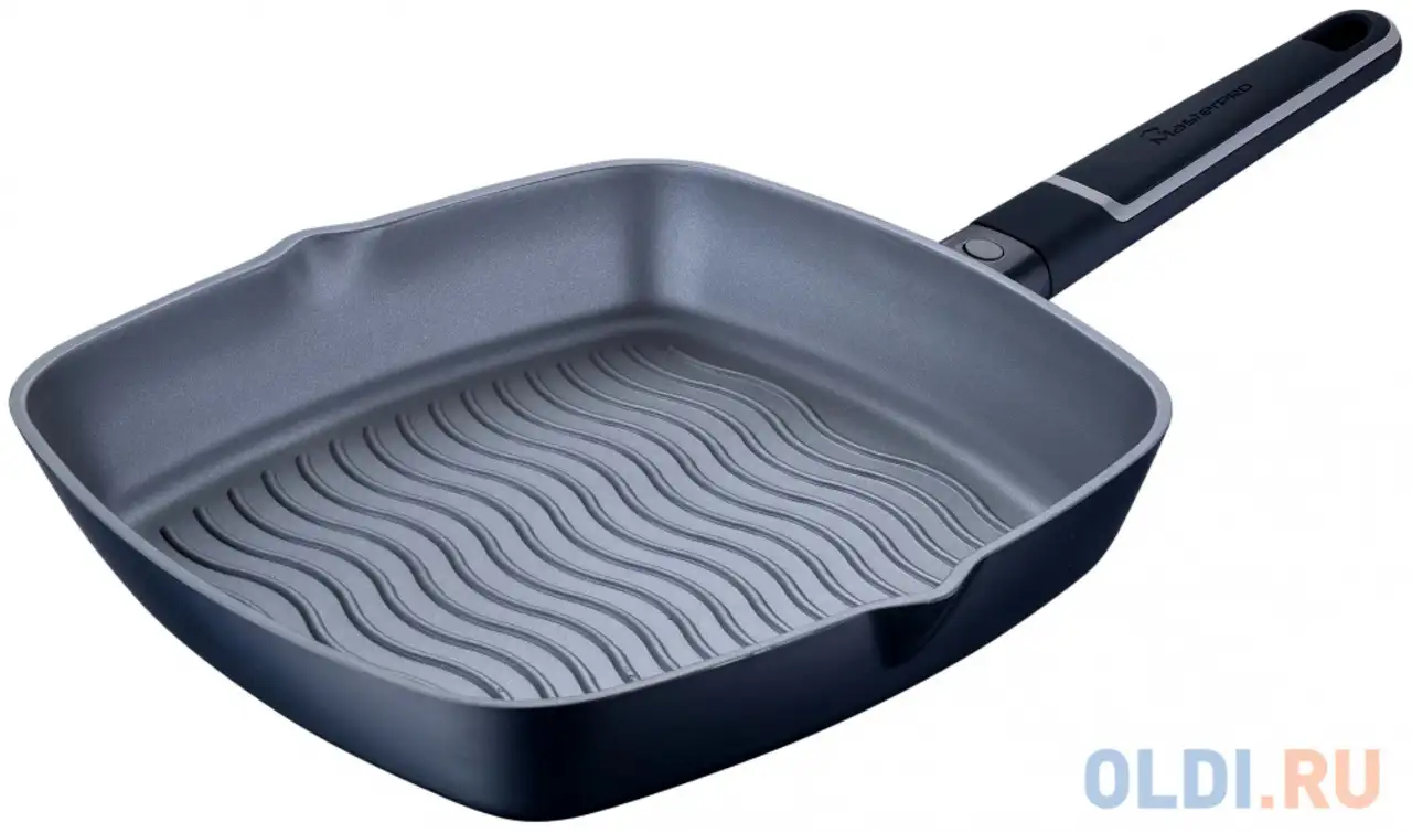 Сковородка-гриль bergner bgmp-7976 22/28 см алюминий, фотография 1