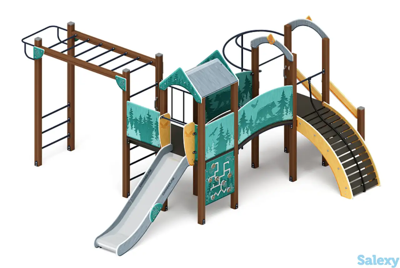 Рада (тайга) - дик 2.01.2.08-03 - игровой комплекс h=1200, фотография 1