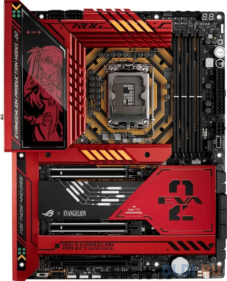 Материнская плата asus rog maximus z790 hero eva-02, фотография 1