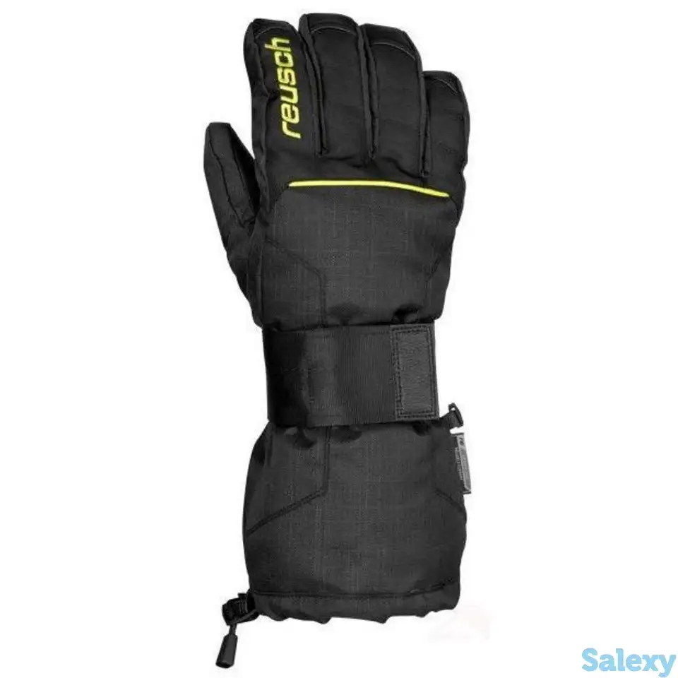 Перчатки с защитой reusch 17-18 baseplate r-tex xt black/neon yellow, фотография 1