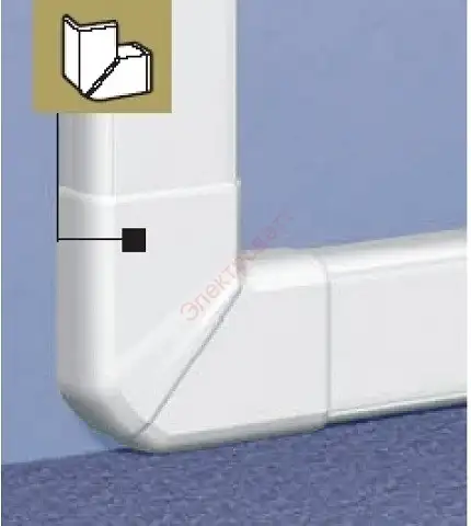 Угол плоский для кабельного канала 10550, фотография 1