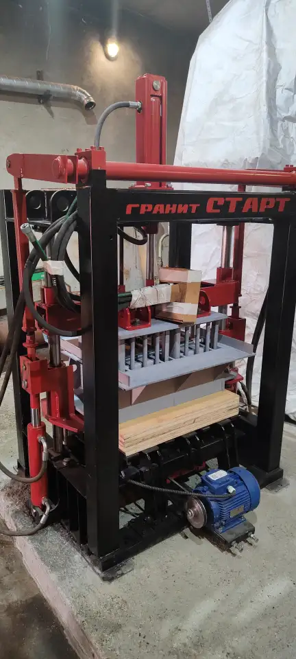 Вибропресс Гранит Старт М-02 для производства плитки, блоков и арболита, фотография 7