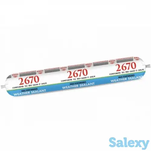 Силиконовый герметик Asmaco 2670 Нейтральный Всепогодный серый,черный, фотография 1