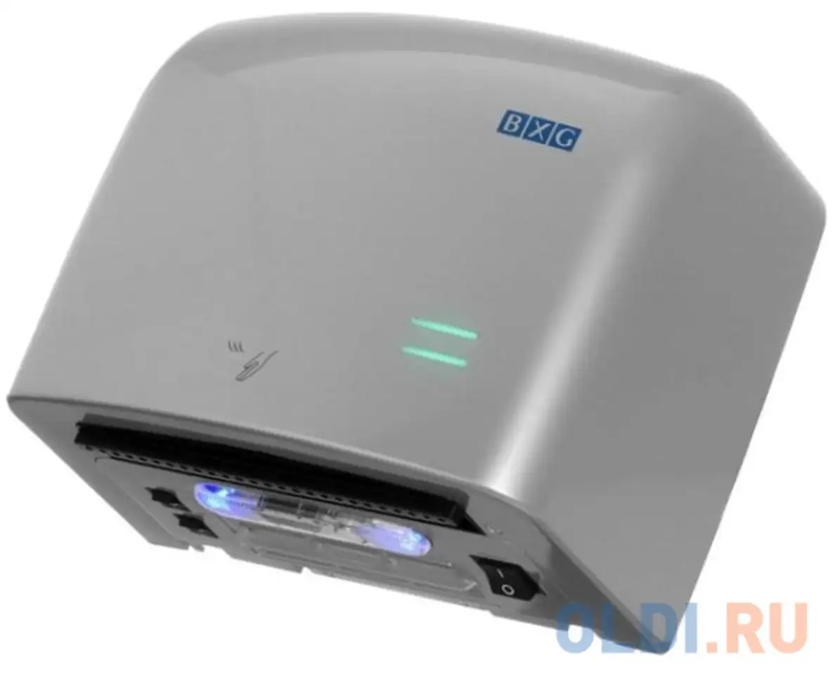 Сушилка для рук bxg-jet-5500c, 1250 вт, пластик, хром, фотография 1