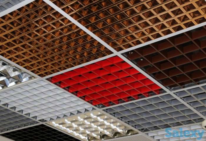    Монтаж потолков Армстронг, Грильято, фотография 2