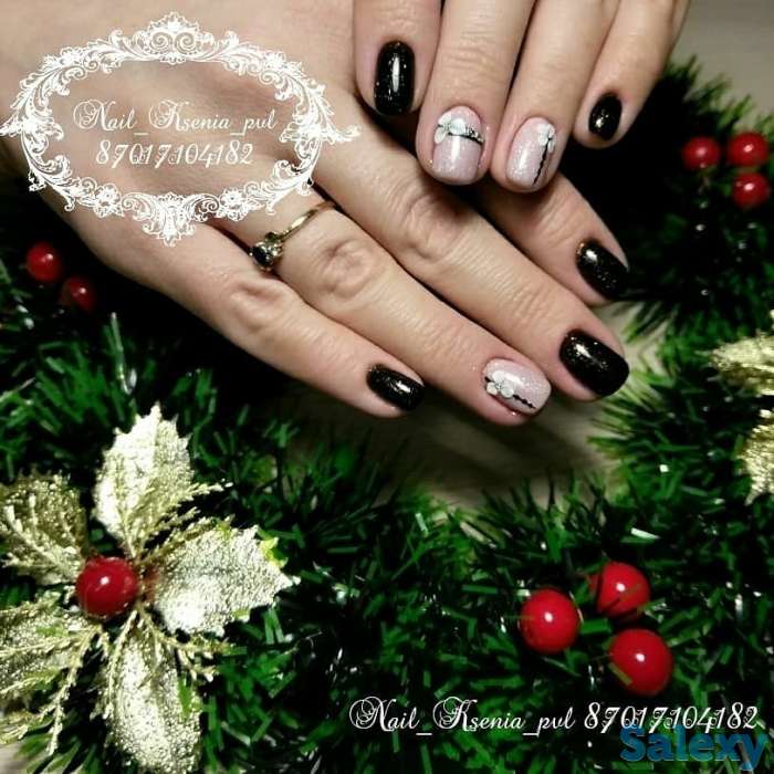 Маникюр с покрытием гель лаком, фотография 8