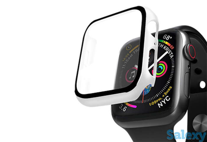 Кейс со стеклом deppa для apple watch 4/5/6/se/6/se series, 44 мм (47162). белый, фотография 1