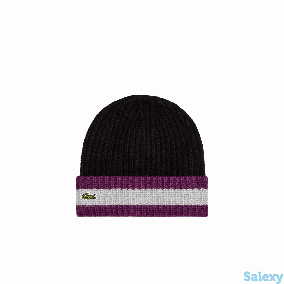 Вязаная шапка lacoste unisex, фотография 1
