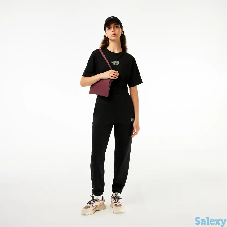 Женская футболка lacoste с принтом lacoste, фотография 1